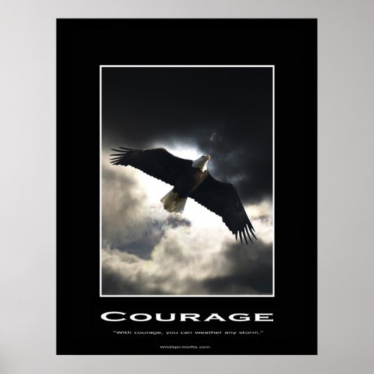 Bald Eagle Motivierend Poster (Vorne)