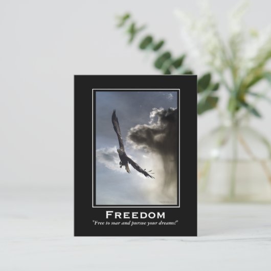 Bald Eagle Motivierend Postkarten (Stehend Vorderseite)