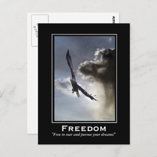 Bald Eagle Motivierend Postkarten (Vorne/Hinten)