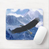 BALD EAGLE & Mountains Wilderness Mousepad (Mit Mouse)