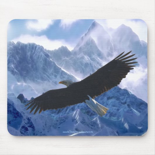 BALD EAGLE & Mountains Wilderness Mousepad (Vorne)