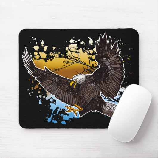 Bald Eagle Mousepad (Mit Mouse)