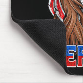 Bald Eagle Mullet Merica American Flag Patriotic 4 Mousepad (Ecke)