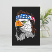 Bald Eagle Mullet USA Feiertagskarte (Stehend Vorderseite)