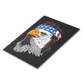 Bald Eagle Mullet USA Notizblock (angewinkelt)