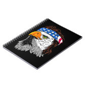 Bald Eagle Mullet USA Notizblock (Linke Seite)