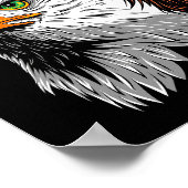 Bald Eagle Mullet USA Poster (Ecke)