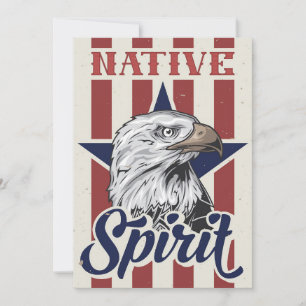 Bald Eagle Native Spirit Feiertagskarte