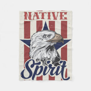 Bald Eagle Native Spirit Fleecedecke