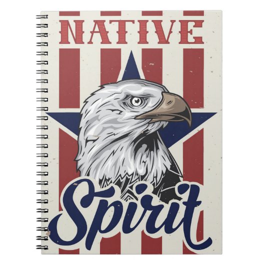 Bald Eagle Native Spirit Notizblock (Vorderseite)