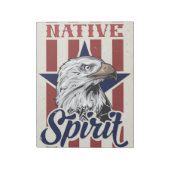 Bald Eagle Native Spirit Notizblock (Rotiert)