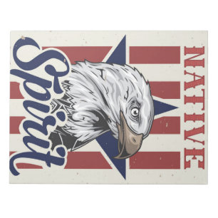Bald Eagle Native Spirit Notizblock