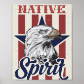 Bald Eagle Native Spirit Poster (Vorne)