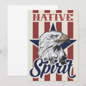 Bald Eagle Native Spirit Save The Date (Vorne/Hinten)