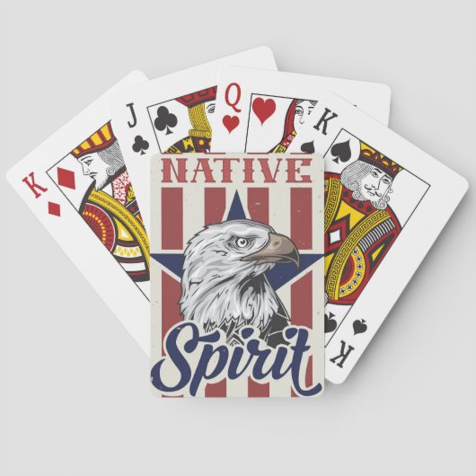 Bald Eagle Native Spirit Spielkarten (Rückseite)