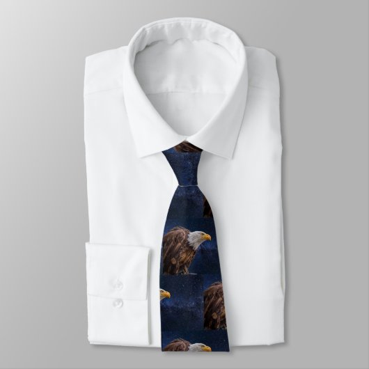Bald Eagle Necktie Krawatte (Gebunden)