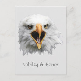 Bald Eagle Nobility & Honor anpassbar Postkarte