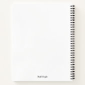 Bald Eagle Notebook Notizblock (Rückseite)