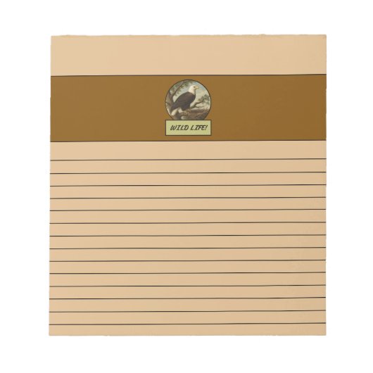 Bald Eagle Notepad Notizblock (Vorderseite)