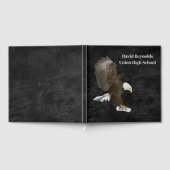 Bald Eagle On Black Leather with 2026 Diploma Gästebuch (Voll)