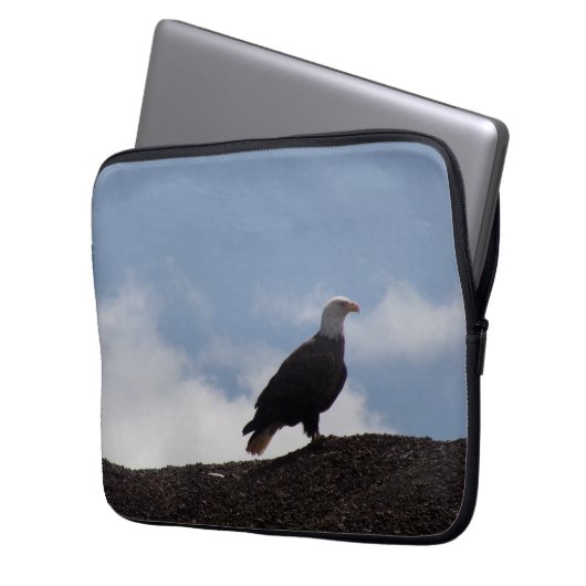 Bald Eagle on High Ground Laptop Sleeve (Vorderseite Links)