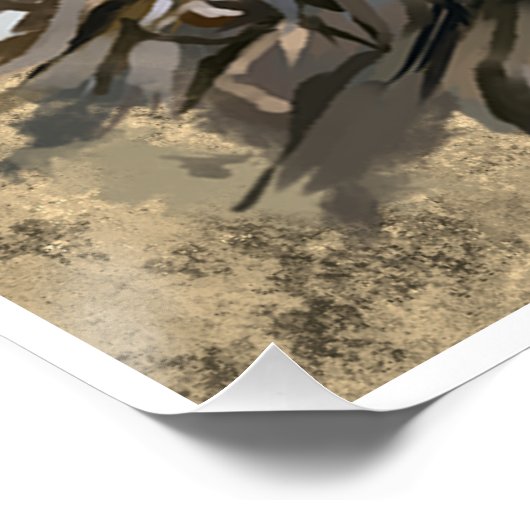 Bald Eagle Painting Poster (Ecke)