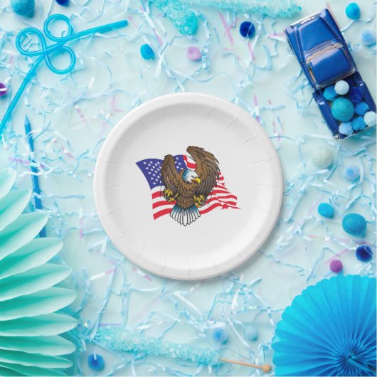 Bald Eagle Pappteller (Party)