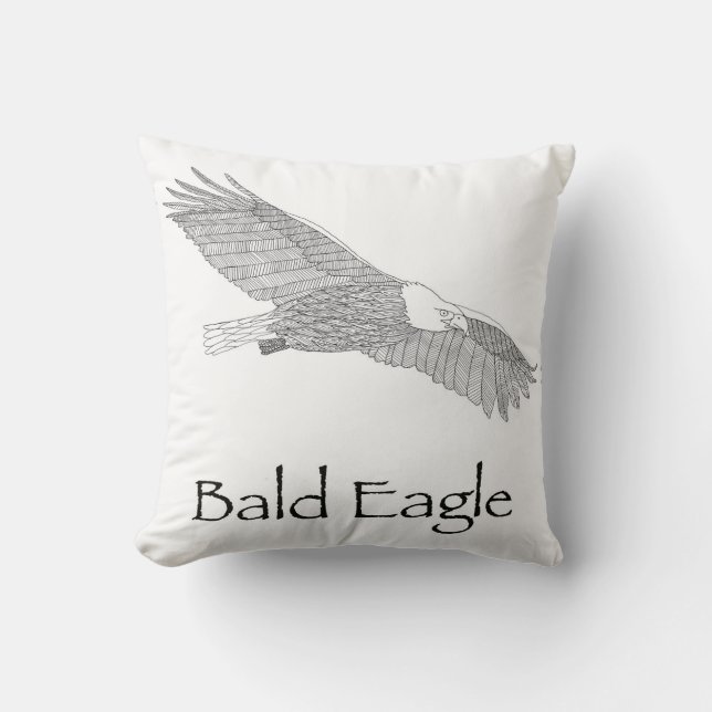 Bald Eagle Pillow Kissen (Vorderseite)
