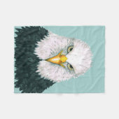 Bald Eagle Portrait Fleecedecke (Vorderseite (Horizontal))