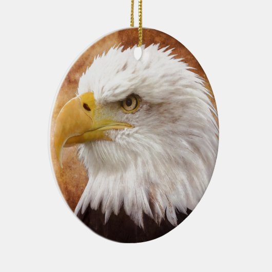 Bald Eagle Portrait Keramikornament (Rechts)