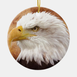 Bald Eagle Portrait Keramikornament