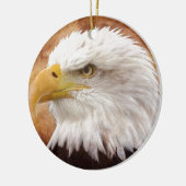 Bald Eagle Portrait Keramikornament (Links)