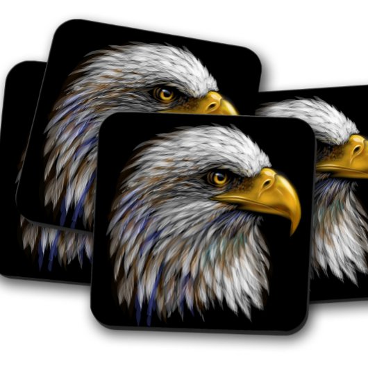 Bald Eagle Portrait | Majestic Eagle Cork Unterset Getränkeuntersetzer