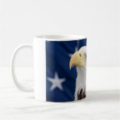 Bald Eagle Portrait mit Sternen Kaffeetasse (Links)
