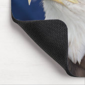 Bald Eagle Portrait mit Sternen Mousepad (Ecke)