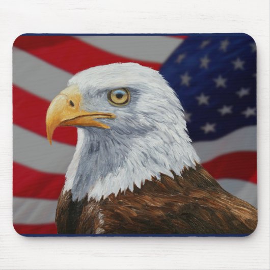 Bald Eagle Portrait Mousepad (Vorne)