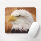 Bald Eagle Portrait Mousepad (Mit Mouse)