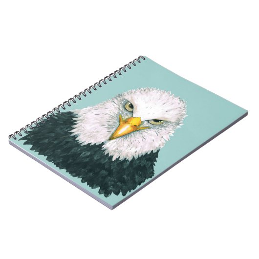Bald Eagle Portrait Notizblock (Linke Seite)