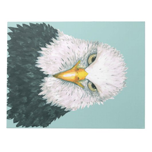 Bald Eagle Portrait Notizblock (Vorderseite)
