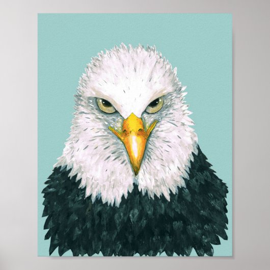 Bald Eagle Portrait Poster (Vorne)