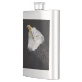 Bald Eagle Portriat Flachmann (Links)