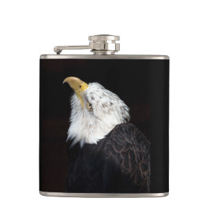 Bald Eagle Portriat Flachmann