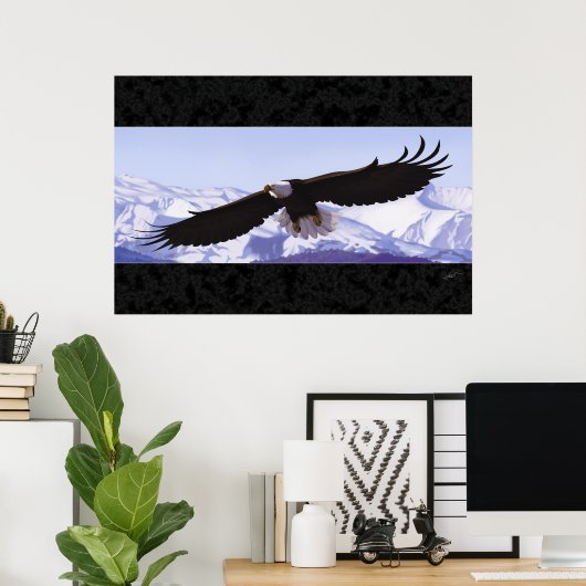 Bald Eagle Poster (Heimbüro)