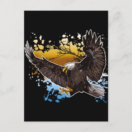 Bald Eagle Postkarte (Vorderseite)