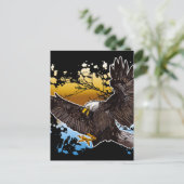 Bald Eagle Postkarte (Stehend Vorderseite)