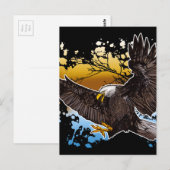 Bald Eagle Postkarte (Vorne/Hinten)
