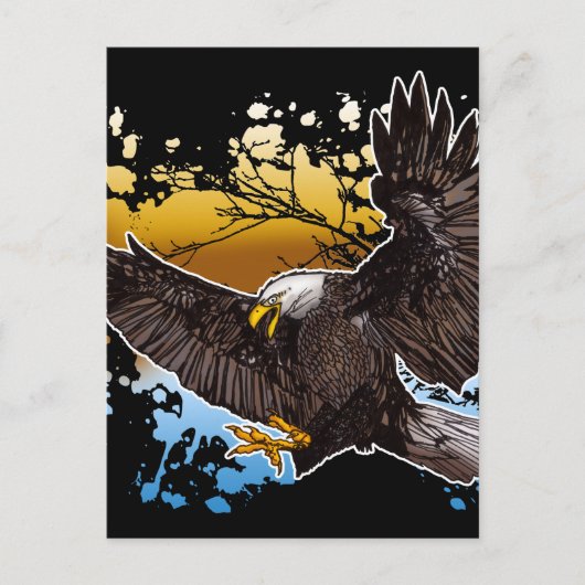 Bald Eagle Postkarte (Vorderseite)