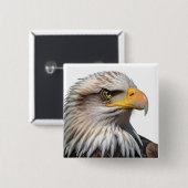 Bald Eagle Profile Button (Vorne & Hinten)