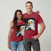 Bald eagle profile head on black background. T-Shi T-Shirt (Unisex)