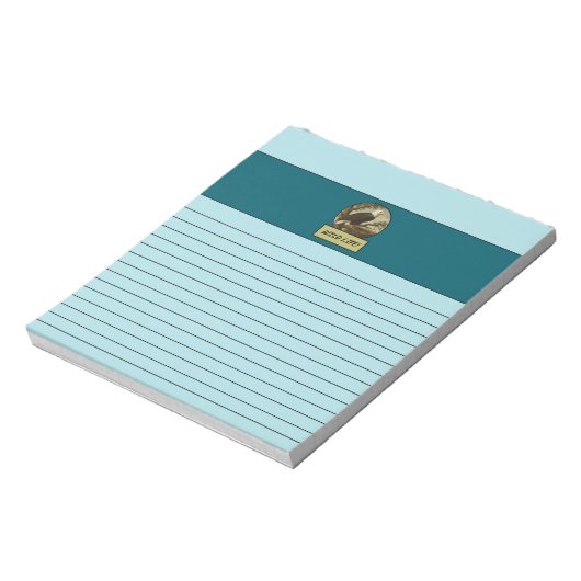Bald Eagle Pulver Blue Notepad Notizblock (Rotiert)